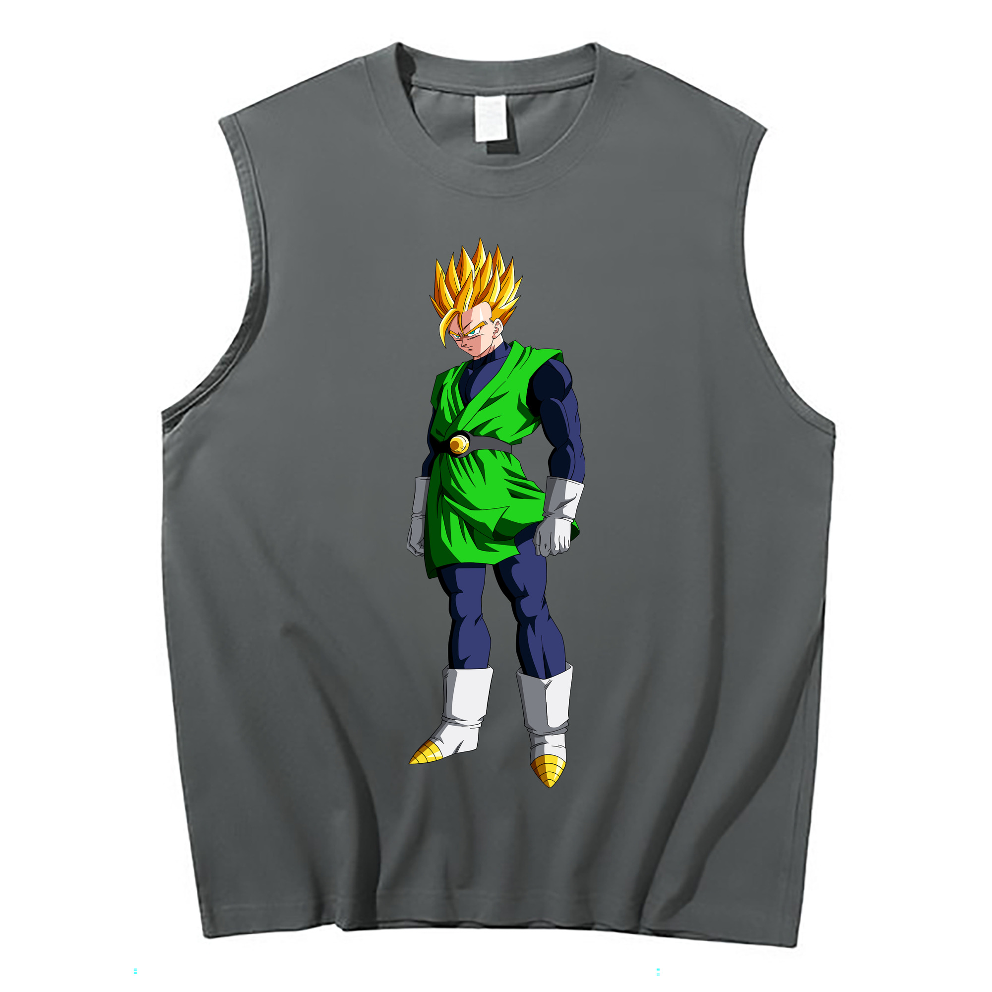 （画像用） ドラゴンボール 孫 悟飯（そんごはん）DRAGON BALL Son Gohan コットン100％タンクトップ（フロントプリント）